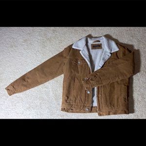[BRANDY MELVILLE] Corduroy Sherpa Jacket